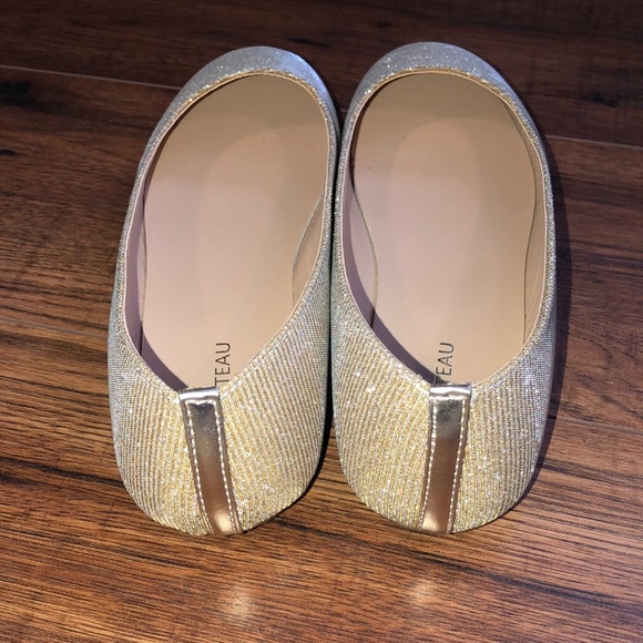 Le Château Sparkly gold flats - Picture 5 of 7